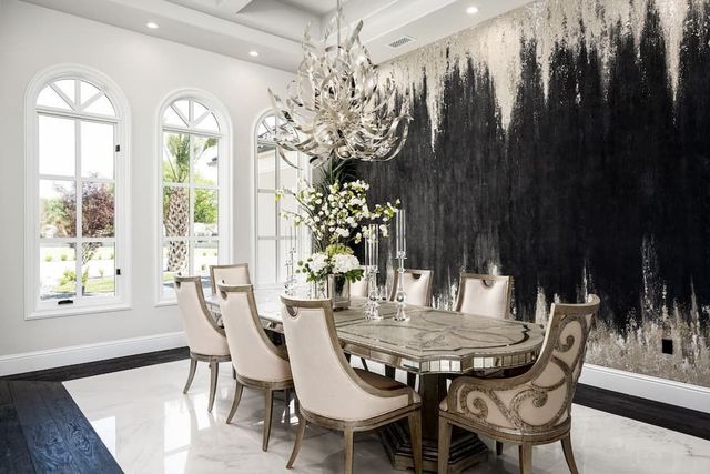 Modern accent wall installation